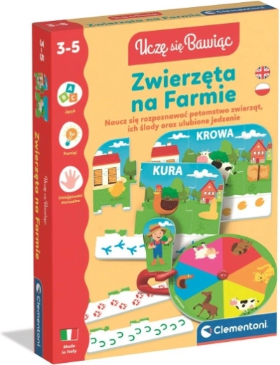 Tiere auf dem Bauernhof – Lernspiel für Kinder