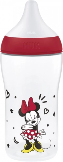 Babyflasche NUK Perfect Match mit Temperaturkontrolle Disney Minnie 260 ml rot
