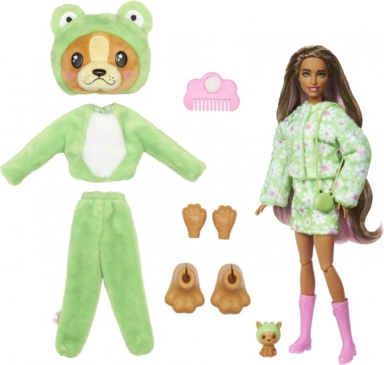Barbie-Puppe mit modischen Accessoires