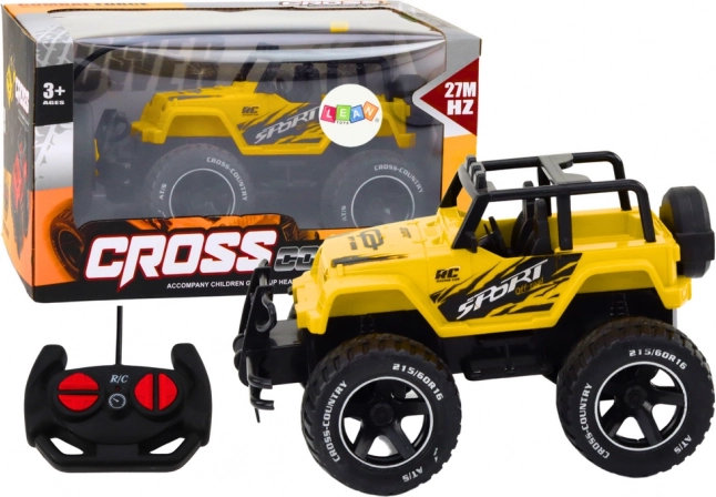 Renn-RC-Geländewagen 1:18 gelb