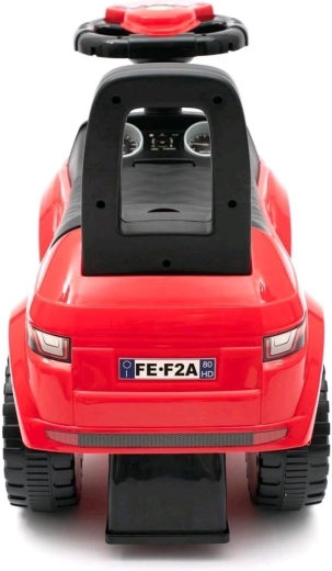 Stabile breite Räder und bequeme Rückenlehne