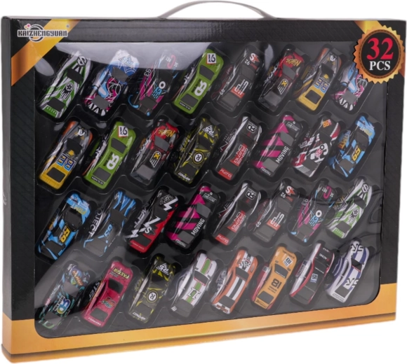 Set mit 32 Mini-Autos