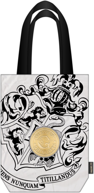 Einkaufstasche HARRY POTTER – schwarz-weiß