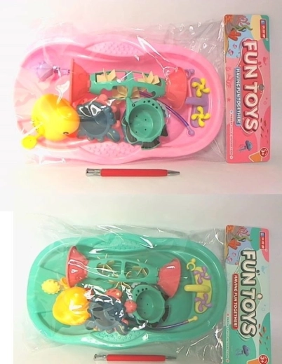 Badewanne mit Badespielzeug-Set