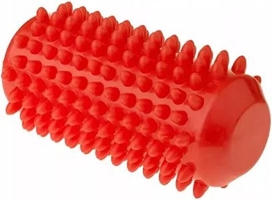 Fizjo Reha-Massageroller mit Noppen 12,8 cm rot