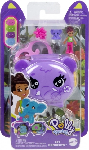 Set von Polly Pocket Figuren Elefant