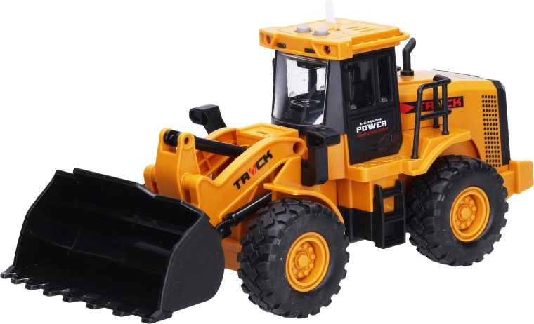 Radbagger mit Licht- und Soundeffekten, 27 cm