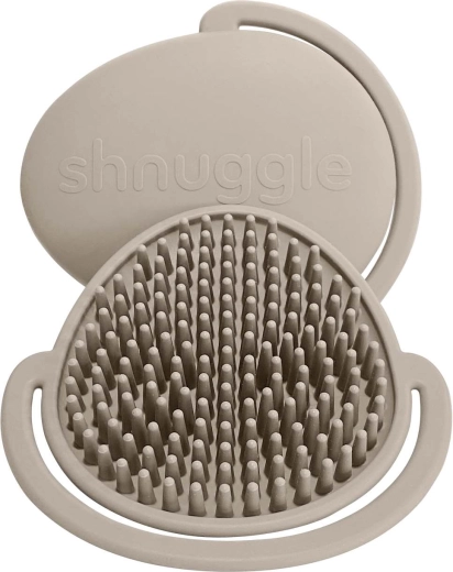Shnuggle Baby-Silikonbürste taupe