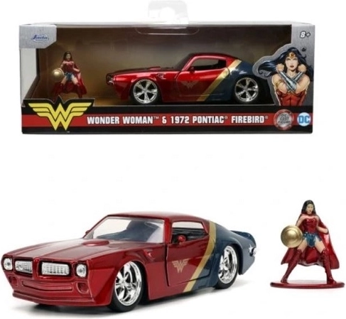 Jada Wonder Woman Sammler-Set 1972 Pontiac Firebird 1:32 mit Figur