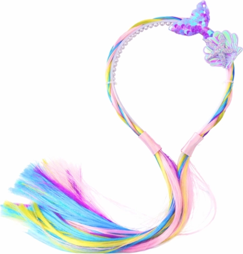 Zauberhafter Regenbogen-Zopf