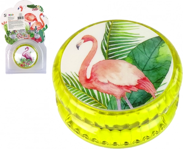 Jojo mit Flamingo-Motiv – gelb
