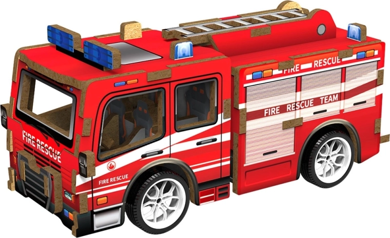 2Kids Toys 3D-Holzpuzzle Feuerwehrwagen