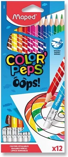 Maped Color'Peps Oops Buntstifte mit Radierer 12 Stk.