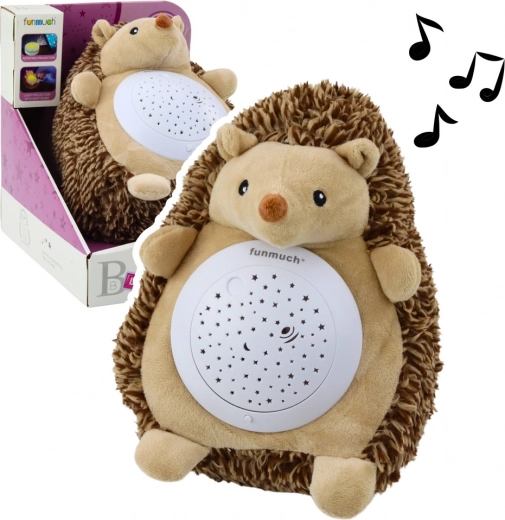 Plüschigel mit Projektor und Melodien für Kinder