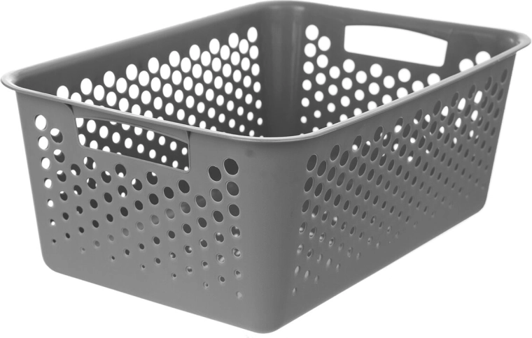 Aufbewahrungskorb UH Art grau 36,5 × 25,5 × 14,5 cm