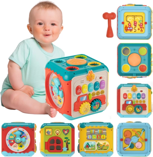Montessori Aktivitätswürfel 6-in-1