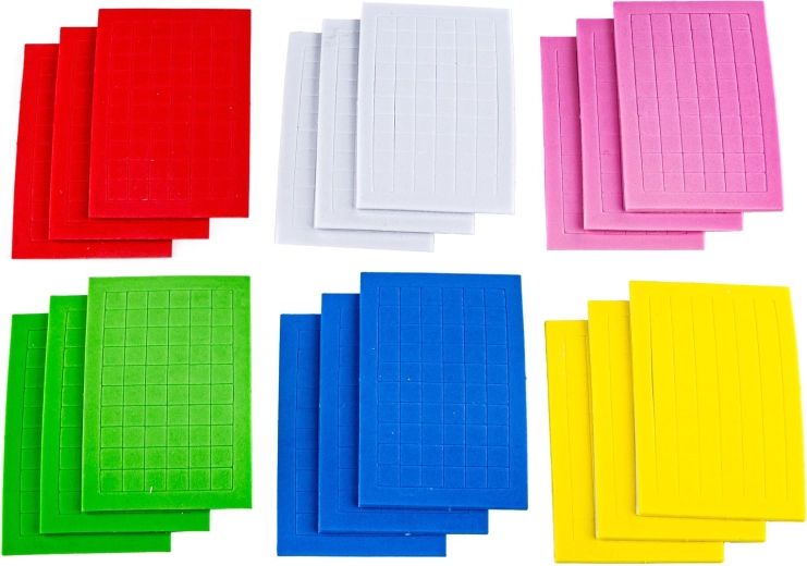 Schaumstoffsticker in 6 Farben
