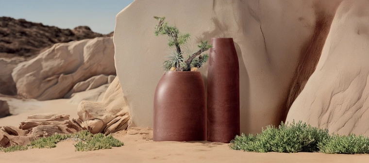 Mattes, minimalistisches Design für modernen Innen- und Außenbereich
