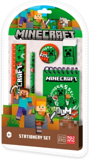 Fünfteiliges Schreibset Minecraft