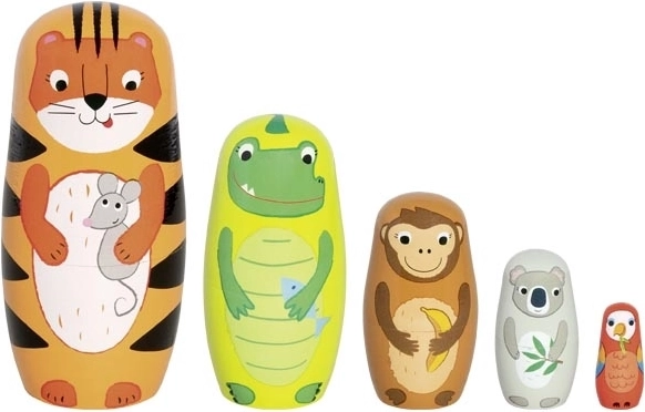 Holz-Matrjoschka Tiger Tavi und Freunde Goki