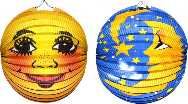Lampion Kugel Mond 25 cm