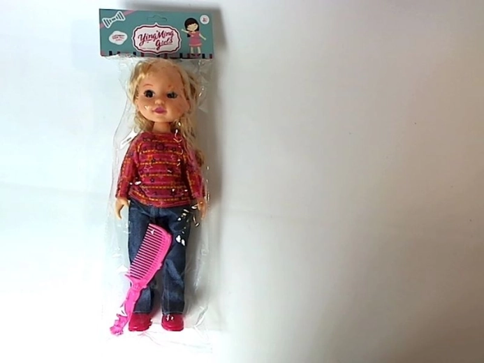 Puppe 33 cm mit Kamm