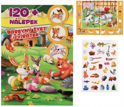 Buch Bunte Tierwelt mit Aufklebern