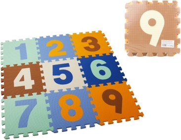 Schaumstoff-Puzzles mit Zahlen 28 × 28 cm
