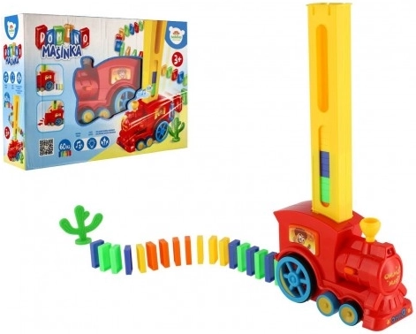 Domino-Zug mit automatischem Aufstellen, Licht und Sound