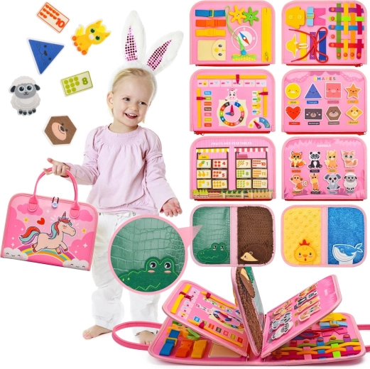 2Kids Toys sensorisches Busy-Buch Einhorn