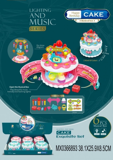 Spielset Geburtstagstorte mit Licht und Sound