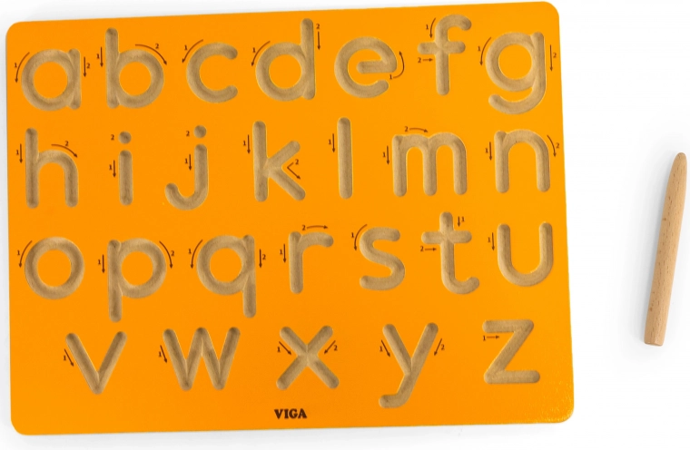 Schreiblernplatte für kleine Buchstaben Viga