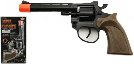 Plastikspielzeugpistole für Kapseln, 8 Schuss