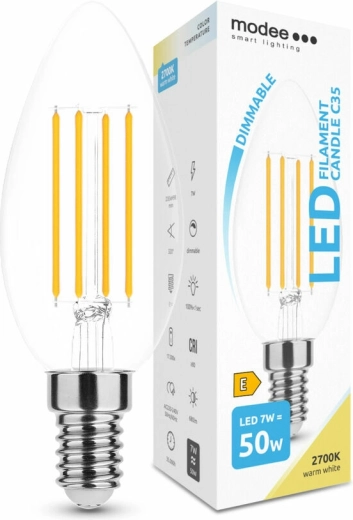 LED-Kerzenlampe C35 7 W E14 806 lm warmweiß, dimmbar