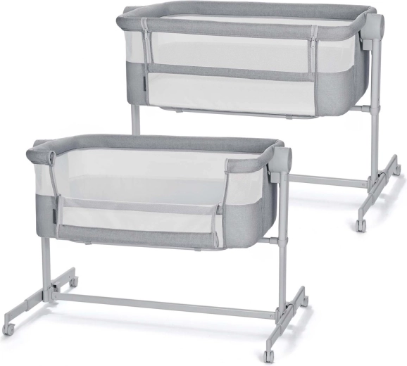 Kinderkraft Nestee up 2 Beistellbett 2-in-1 Full Light Grey