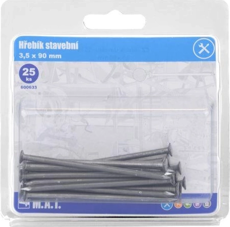 Bau-Nägel 90 × 3,5 mm, 25 Stk.