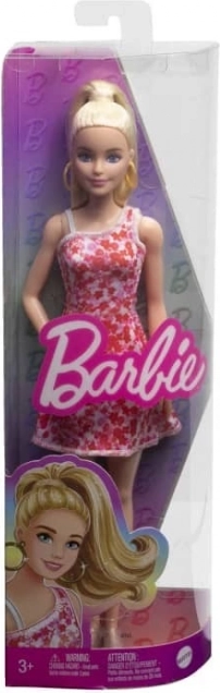 Barbie Fashionistas Puppe in rosa und rotem Kleid