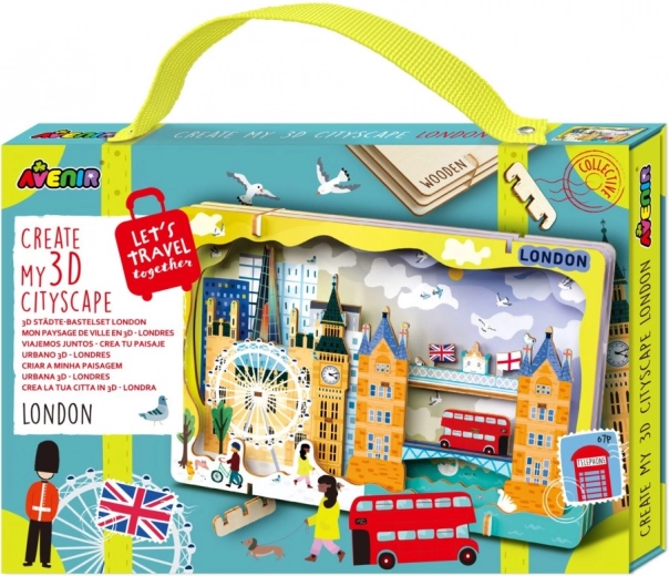 3D Holzpuzzle Stadtpanorama – London