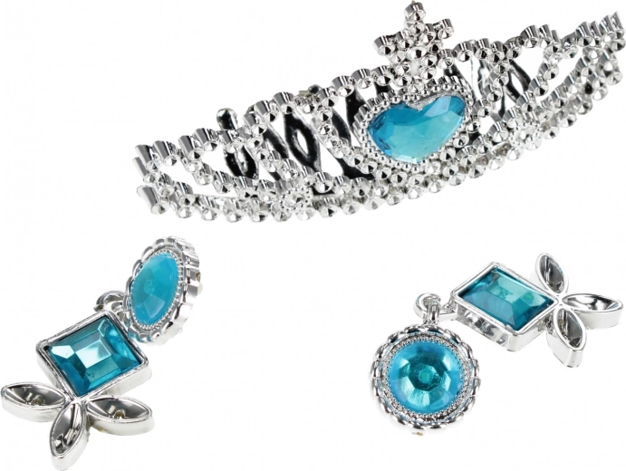 Funkelndes Diadem mit blauem „Edelstein“