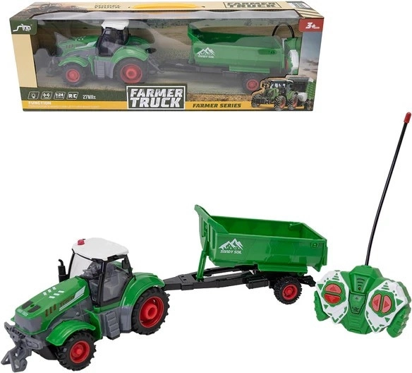 Unterhaltsamer RC-Traktor mit Anhänger