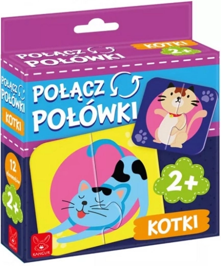 Zuordnungspuzzle: fröhliche Kätzchen