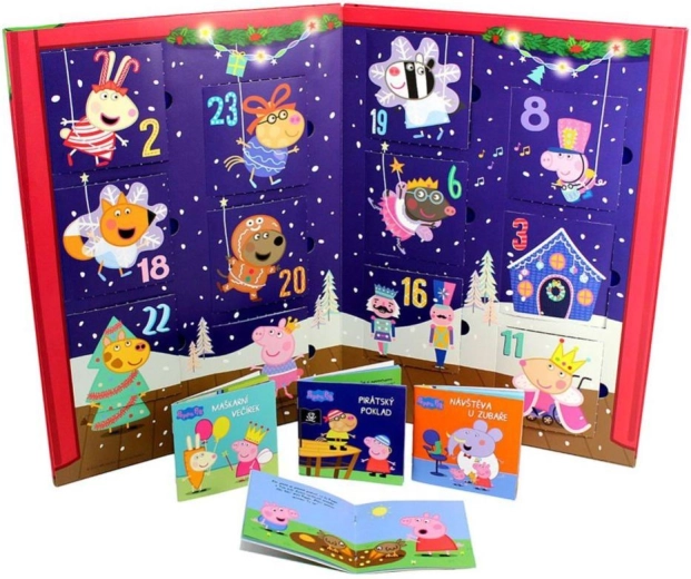 Großer Adventskalender PEPPA PIG mit 24 Büchlein