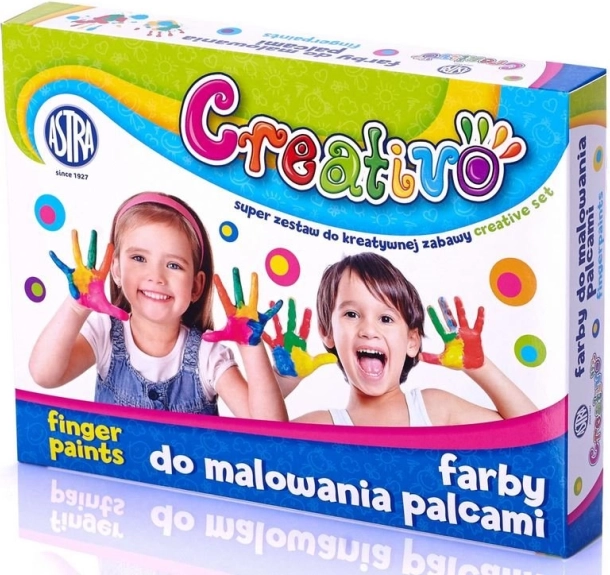 Astra Fingerfarben für Kinder 4 x 50 ml