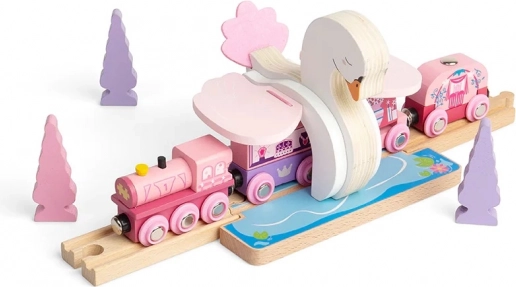 Hölzerner Schwanentunnel für die Bigjigs Rail Eisenbahn