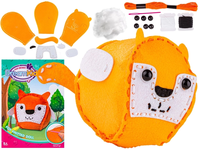 Kreativ-Set zum Nähen eines Plüschtiers Fuchs – 1 Stück