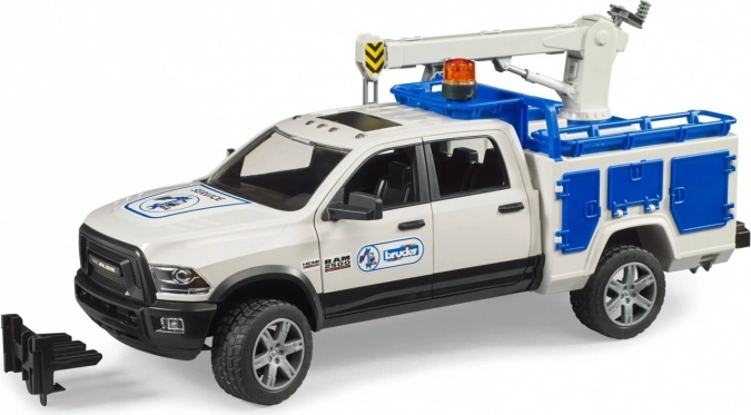 Servicefahrzeug Bruder RAM 2500 mit drehbarem Kranarm und Leuchtbalken