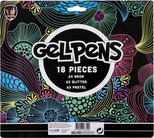 Set mit 18 Gelstiften