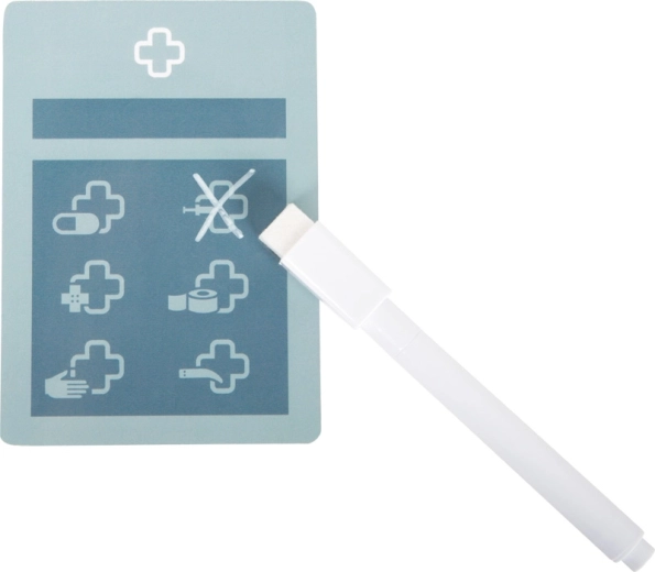 Beschreibbare Patientenkarten mit Stift