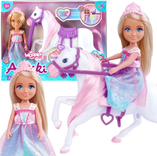 Woopie Royal Set Puppe Prinzessin mit Pferd