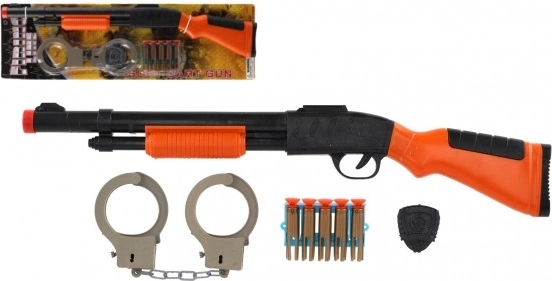 Polizei-Spielset mit Gewehr, Munition und Handschellen